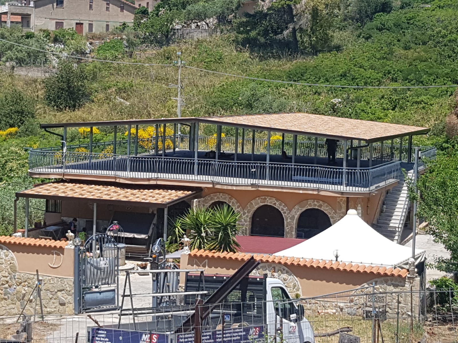 costruzione tettoia