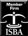 A black and white logo for a member firm.