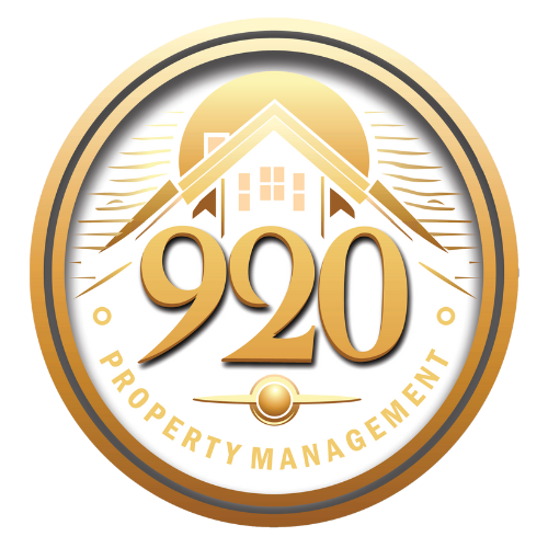 920 Property Management 920 Property Management gold circular logo with stylized house roof and building icons