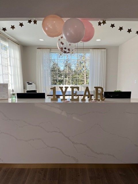 1 year sign celebration