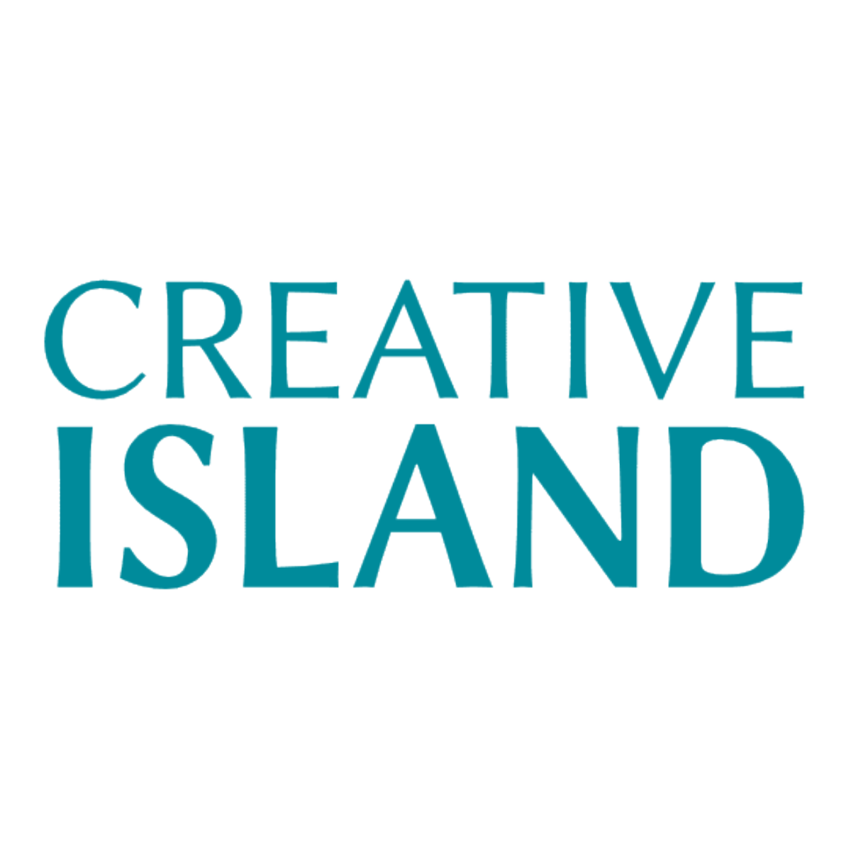 Creative Island logo in teal text on a white background