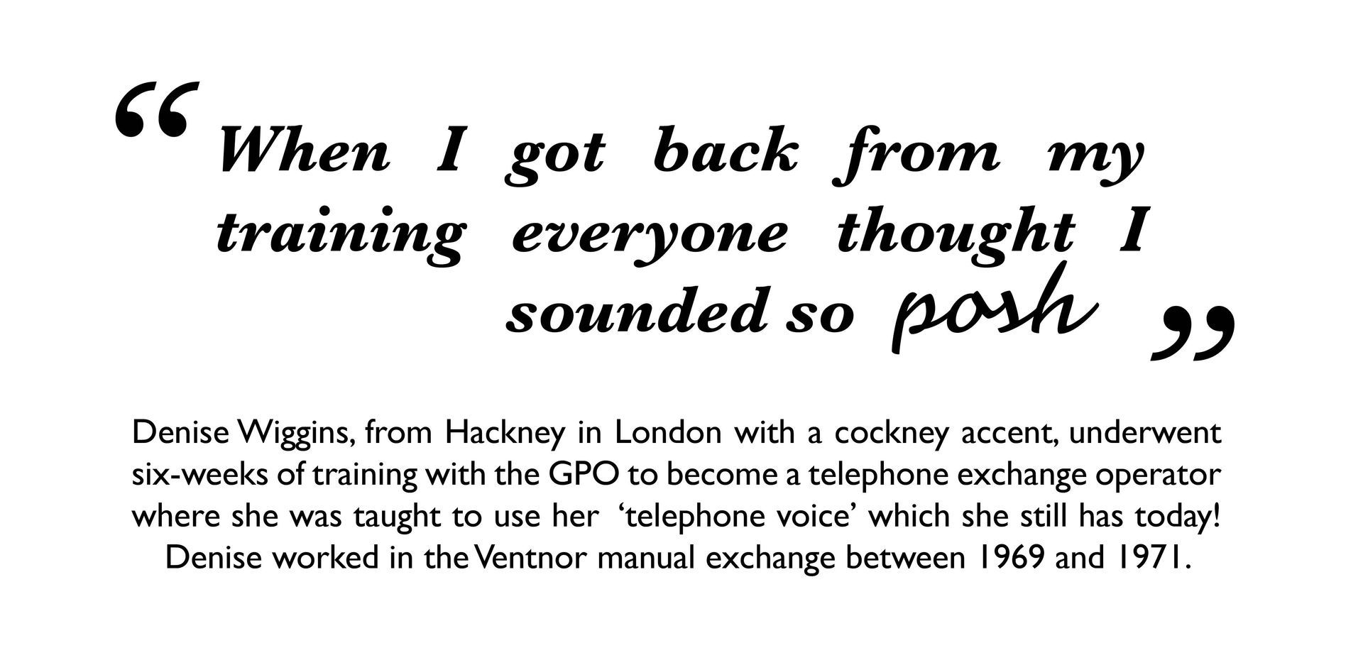 Quote about boxing with small caption of Denise Wiggins and a memoir excerpt below