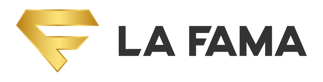 Un logotipo para una empresa llamada La Fame.