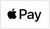 Apple Pay logo, black apple icon followed by