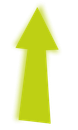 Lime-green upward-pointing arrow icon on a white background