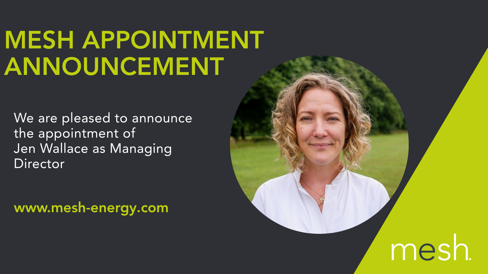Jen Wallace, Managing Director of building performance specialist Mesh