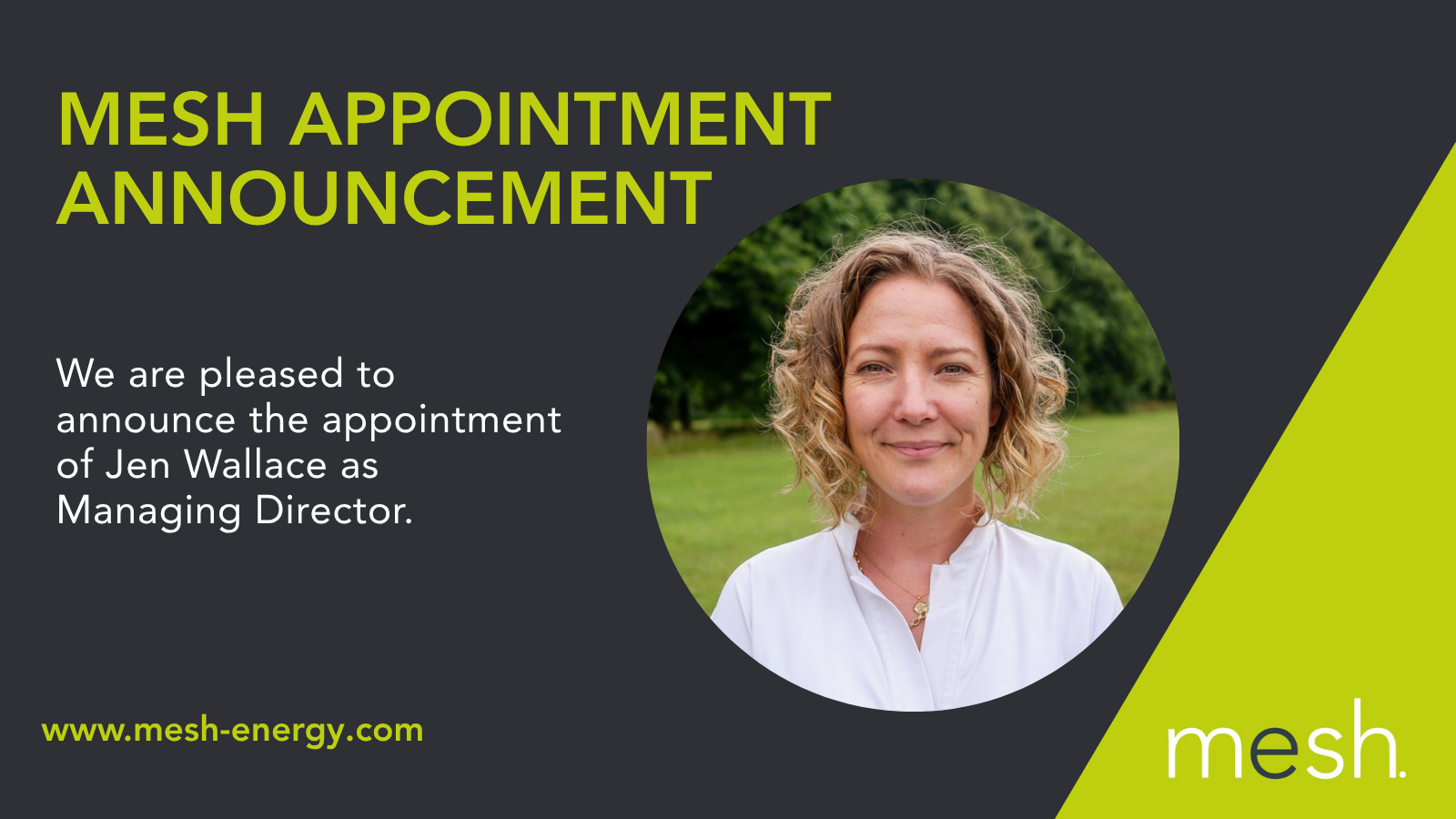 Mesh Appoints Jen Wallace as Managing Director