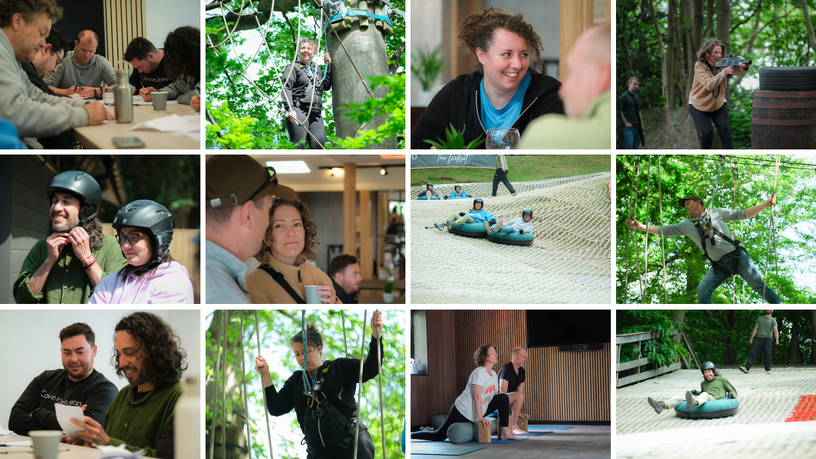Mesh Team Building Event - from High Ropes Blindfolded to Yoga!