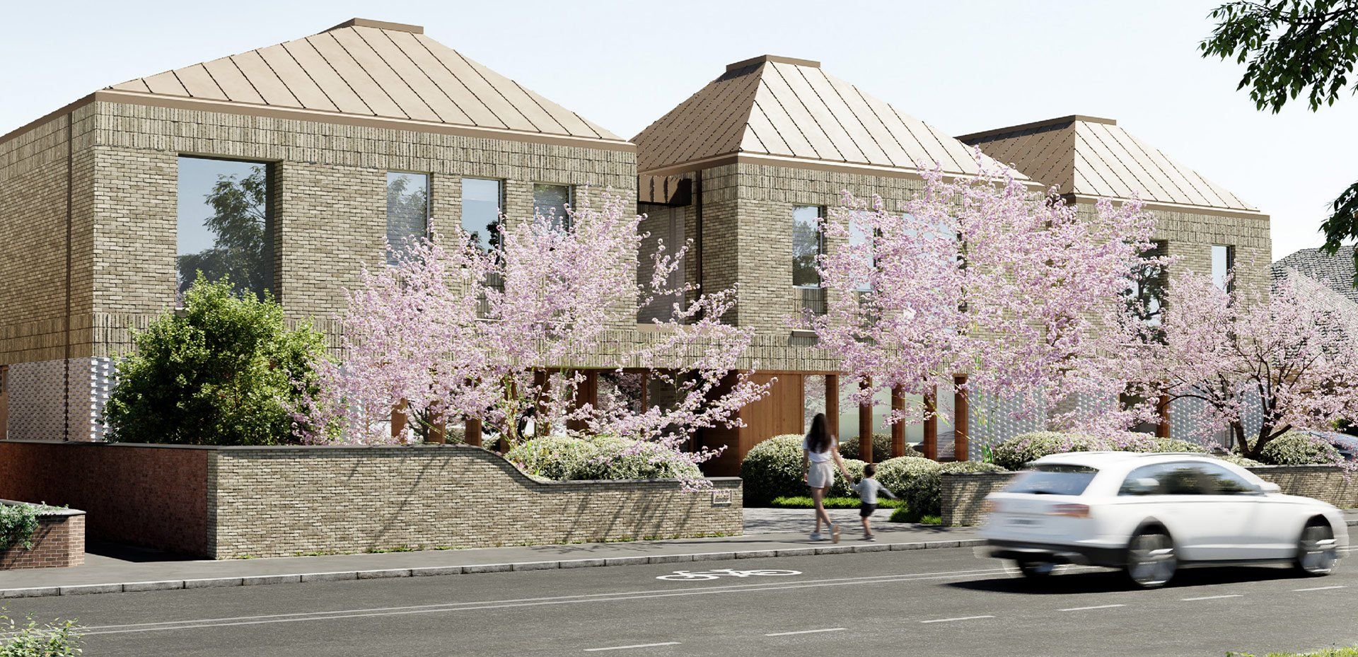3d model of building on the water