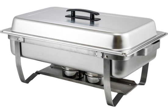 Winco 8 Quart Chafer with Folding Frame, Stainless Steel