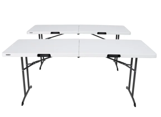 Lifetime Commercial 6' Fold-in-Half Table 2 Pack