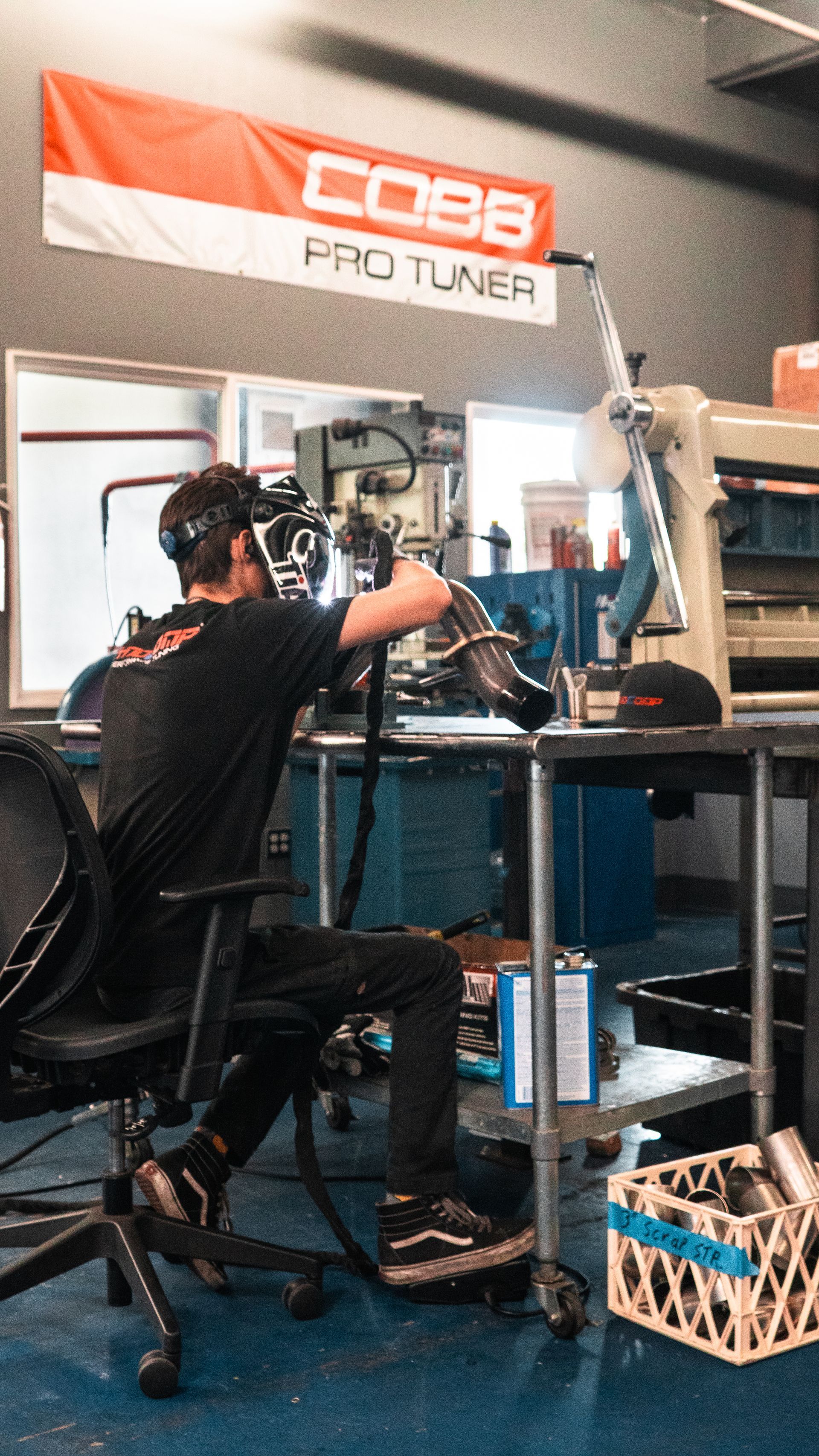 Our certified mechanic is working on a vehicle's part in Scottsdale, AZ | Dyno-Cump