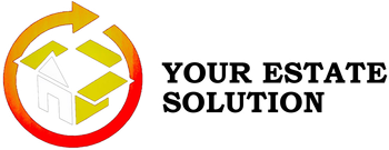 Logo reading &ldquo;Your Estate Solution&rdquo; with a circular red-orange arrow around a house icon
