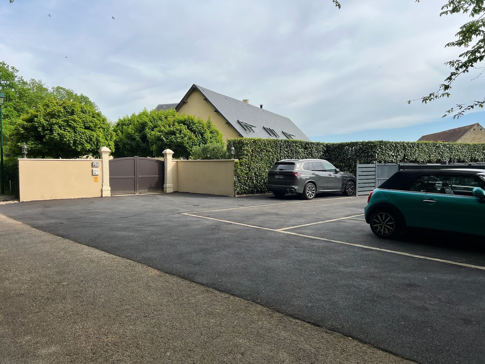Travaux paysagers allée de garage