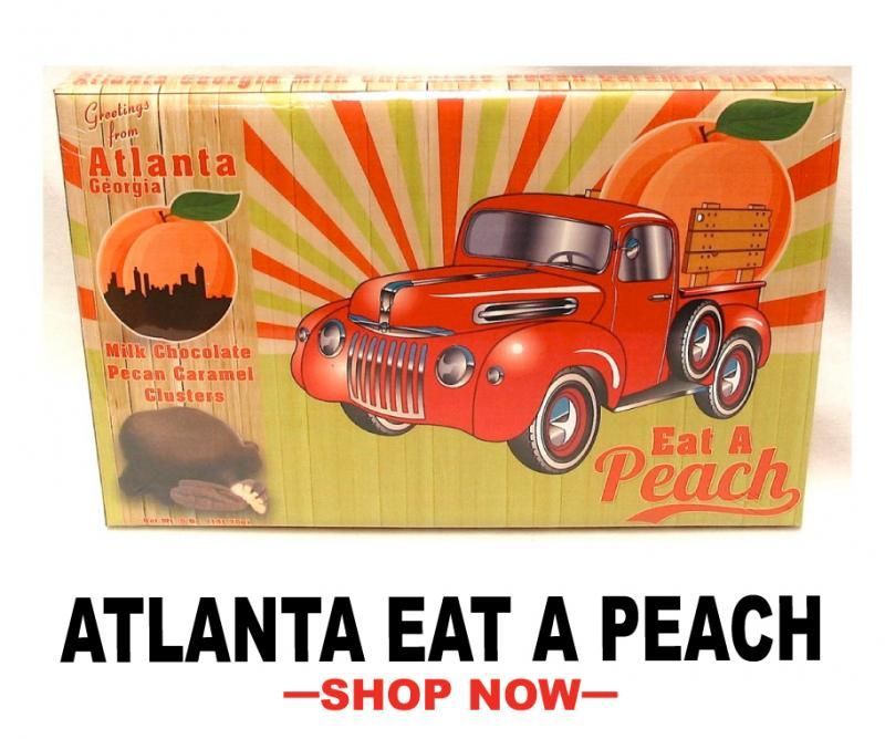 Atlanta Eat a Peach souvenir sweets shop now
