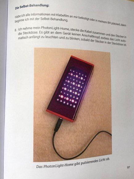 Das Wellness-Biophotonengerät PhotonLight-Home Selbstbehandlung mit Biophotonen, Biophotonen-Selbstbehandlung, Biophotonentherapie, Photonentherapie, Lichttherapie mit Biophotonen, PhotonLight-Home
