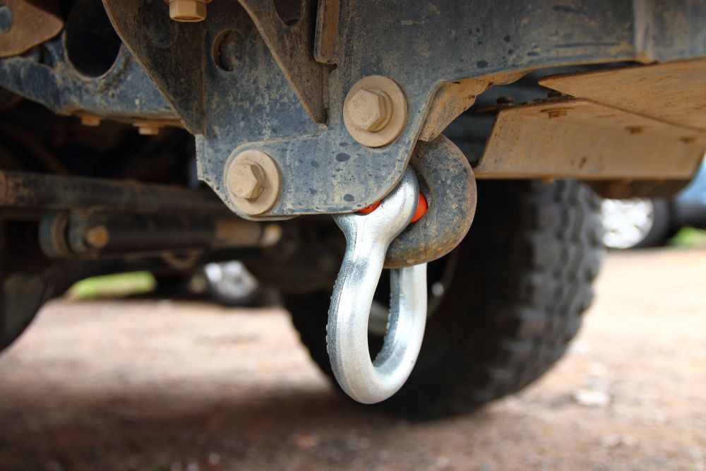 A Close Up of a Tow Hook on the Back of a Truck — Outlaw Mechanical & Performance In Inverell, NSW