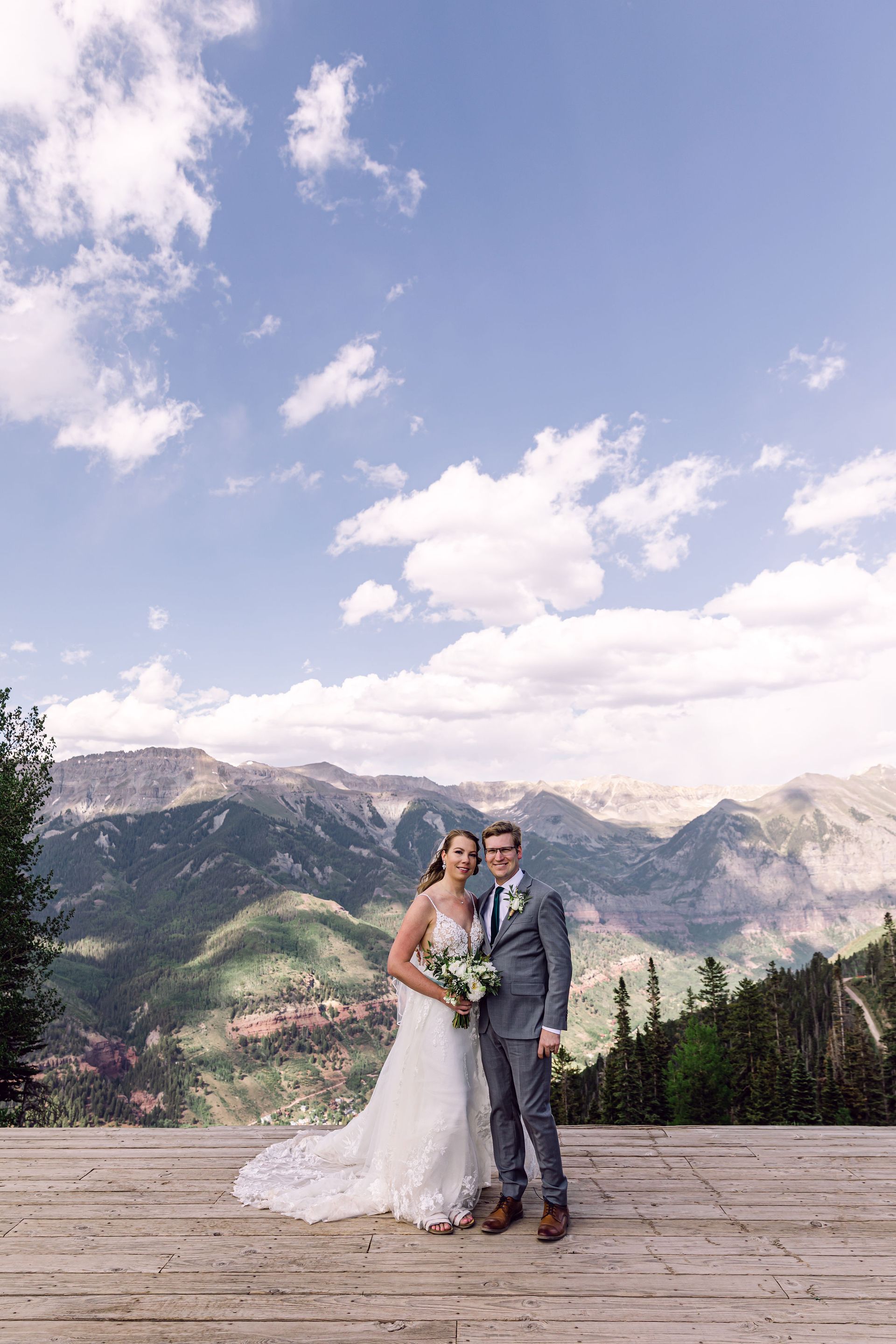 wedding couple together