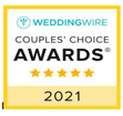 Weddingwire couples ' choice awards 2021 badge