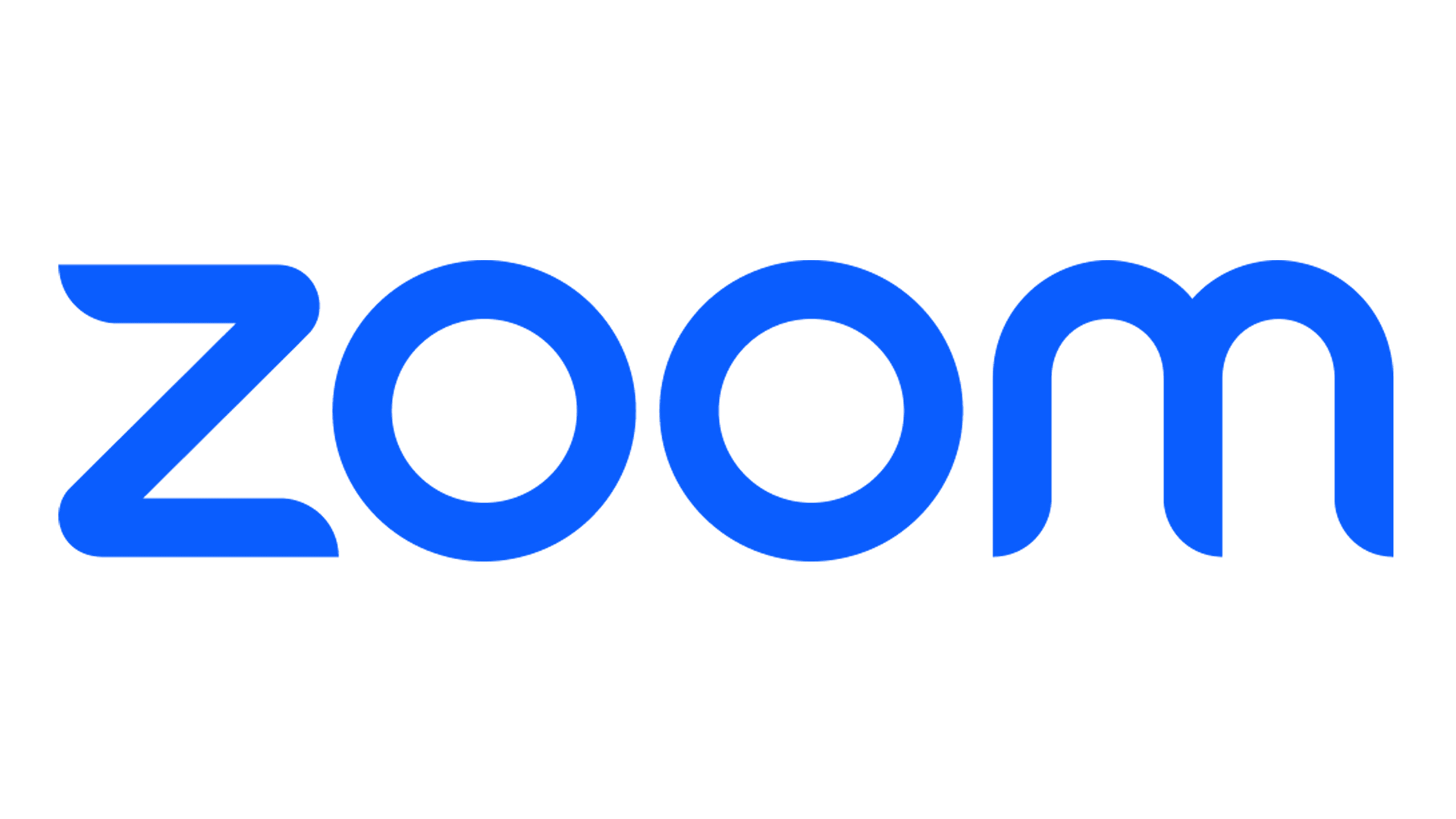 Blue Zoom logo on a white background