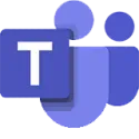 Microsoft Teams logo in purple and blue with a white “T” on a dark purple tile