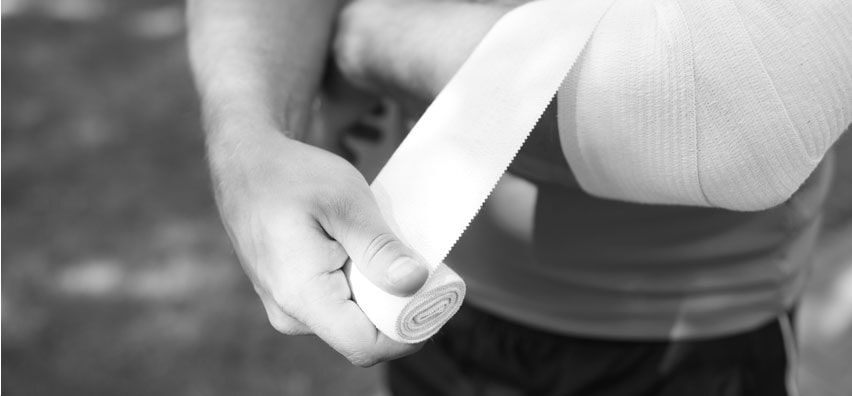 Wrapping Bandage Around Arm - Legal Services Northern Territory