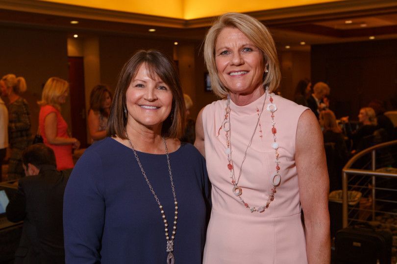 Guild President Elect Barb Oberfeld and President Christy Alberts. Photo: Steve Peterson