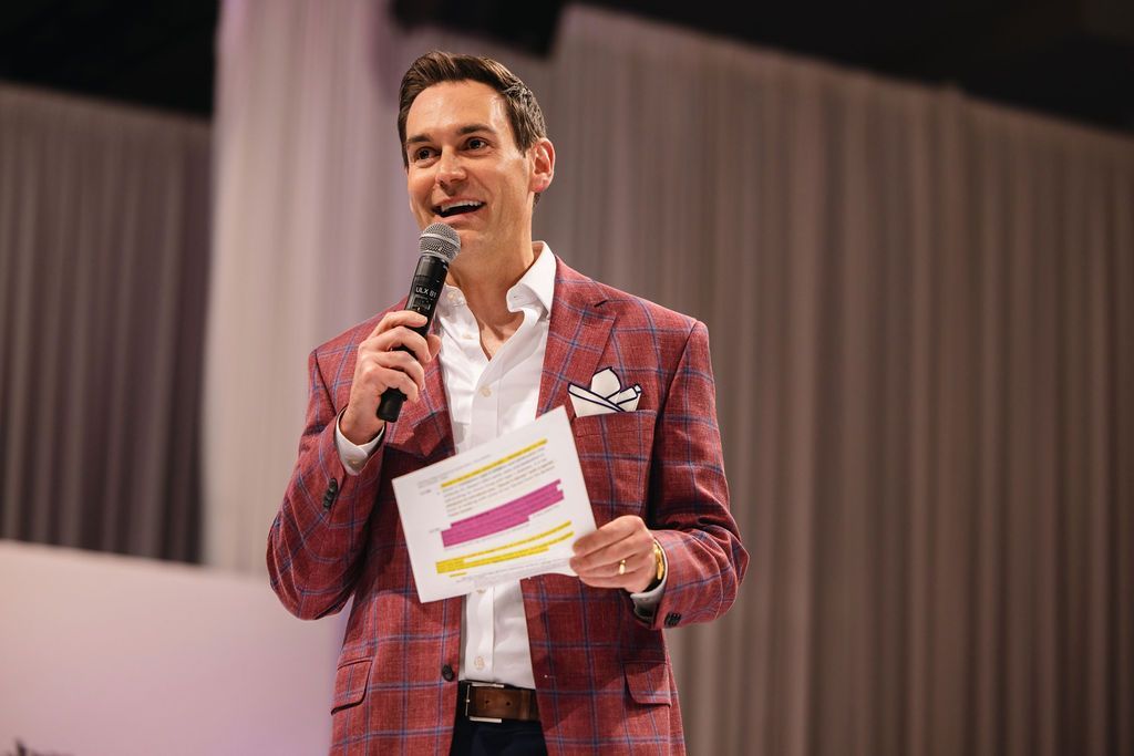 Headshot for Michael Spencer, our host for the Brass Ring Luncheon and Fashion Show.
