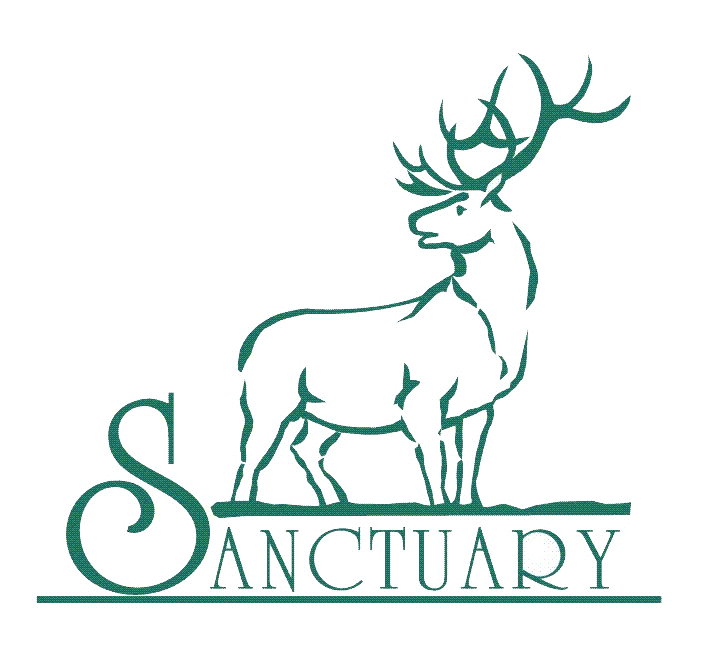 Sanctuary golf course logo with bull elk