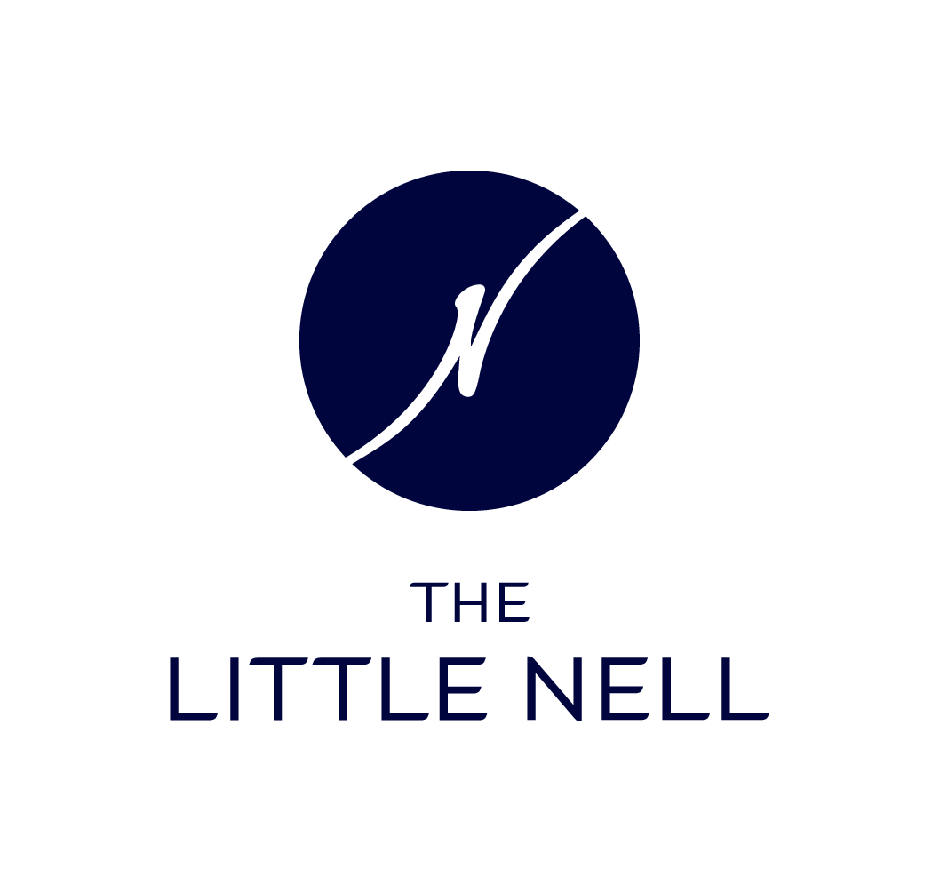 Navy logo for the Little Nell hotel in Aspen, CO