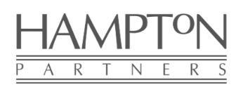 Hampton partners gray and white copy logo