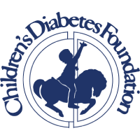 Blue and white logo for Children's Diabetes Foundation