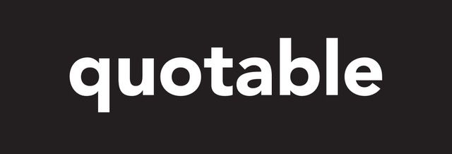 Logo for quotable, an online card, gifts and stationery company.