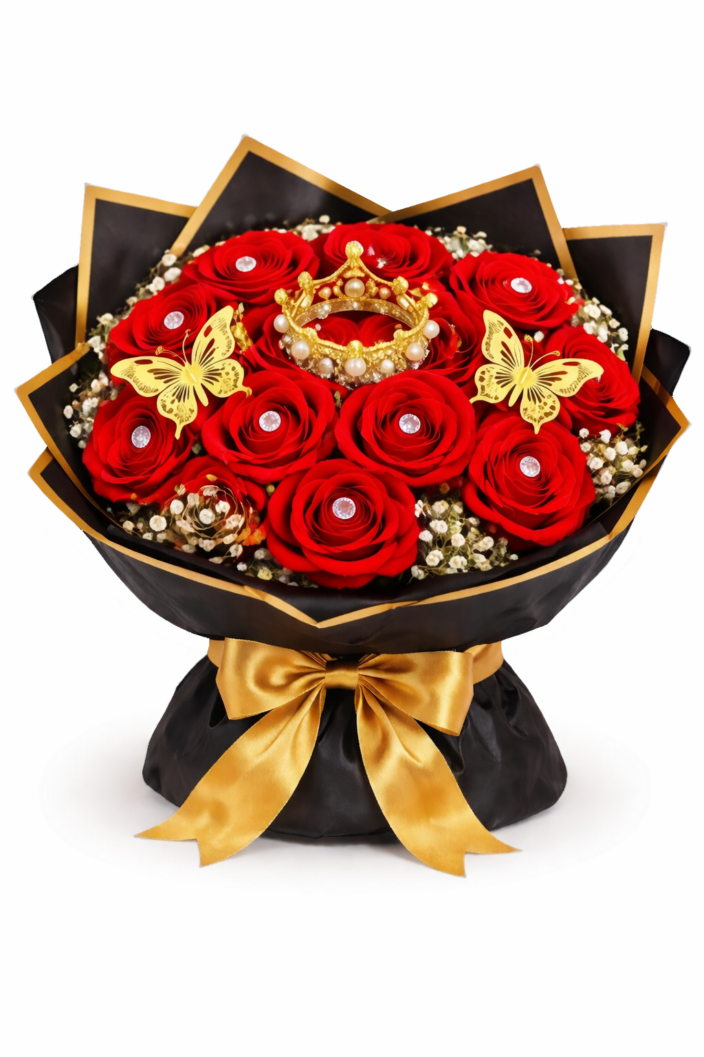 Small Forever Roses Bouquet  (1 Dozen)