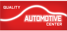 A red sign that says quality automotive center