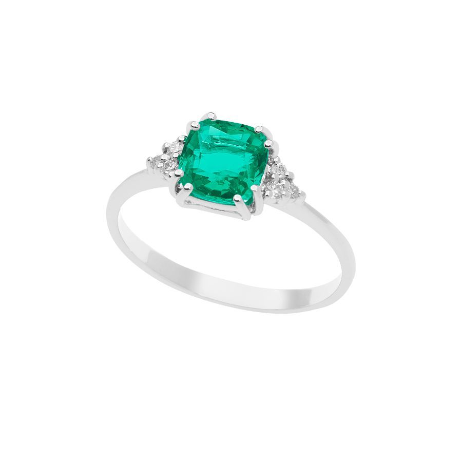anello in platino con pietre preziose