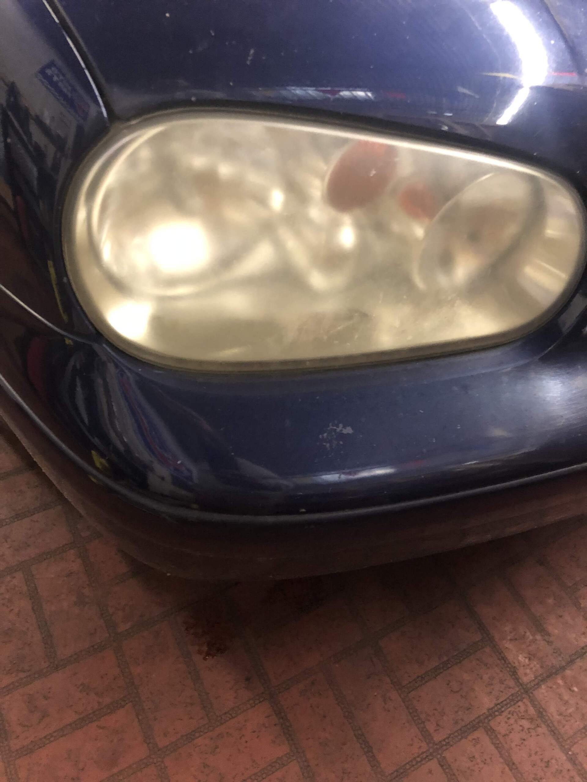 Image before headlight restoration