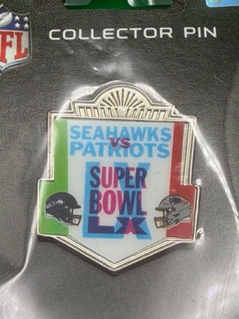 Seattle Seahawks vs New England Patriots - Super Bowl LX 2026 Celebration PIN