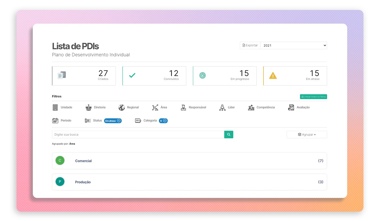 lista de PDI
