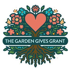Logo: Heart-shaped tree with flowers and