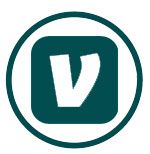 Venmo logo: white 