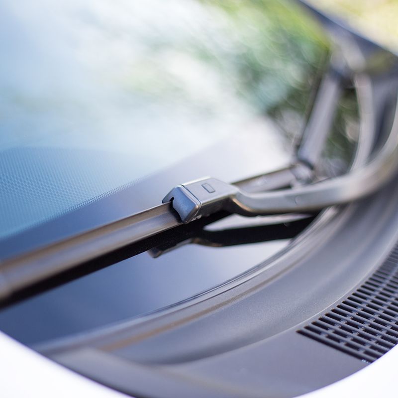 Close Up Of Car Windshield