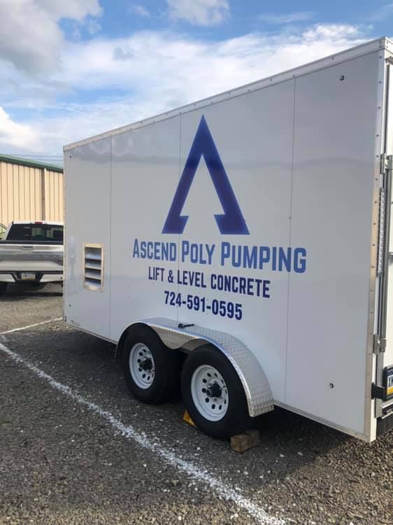 White trailer with