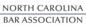 The logo for the north carolina bar association