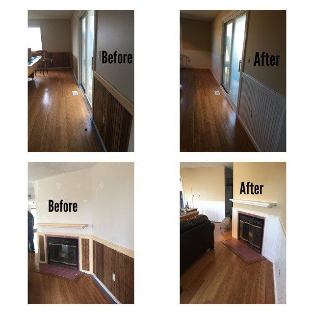 Before and After Floor Remodeling — Waterbury, CT — Armend's Painting and Home Improvement