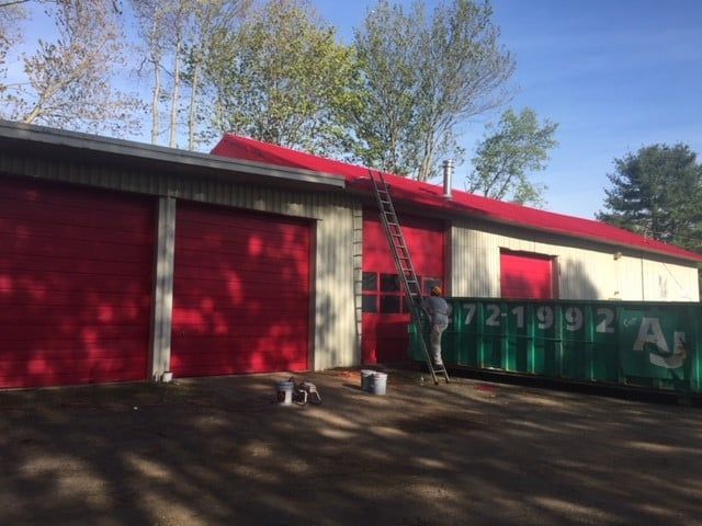 Paint of Garage — Waterbury, CT — Armend's Painting and Home Improvement