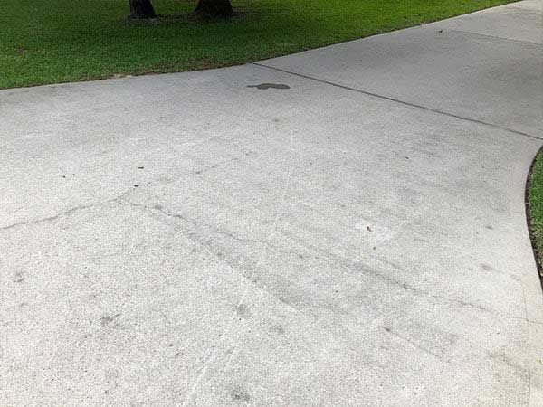 cleaned up driveway