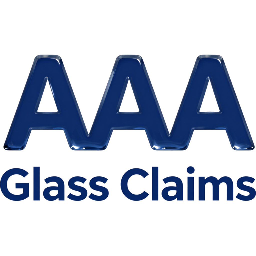 Mobile technician completing a AAA auto glass replacement claim.