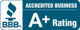 Better Business Bureau A+ badge