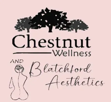 a logo for chestnut wellness and batchford aesthetics